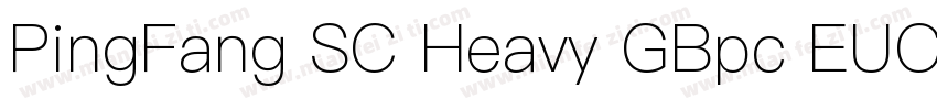 PingFang SC Heavy GBpc EUC H字体转换